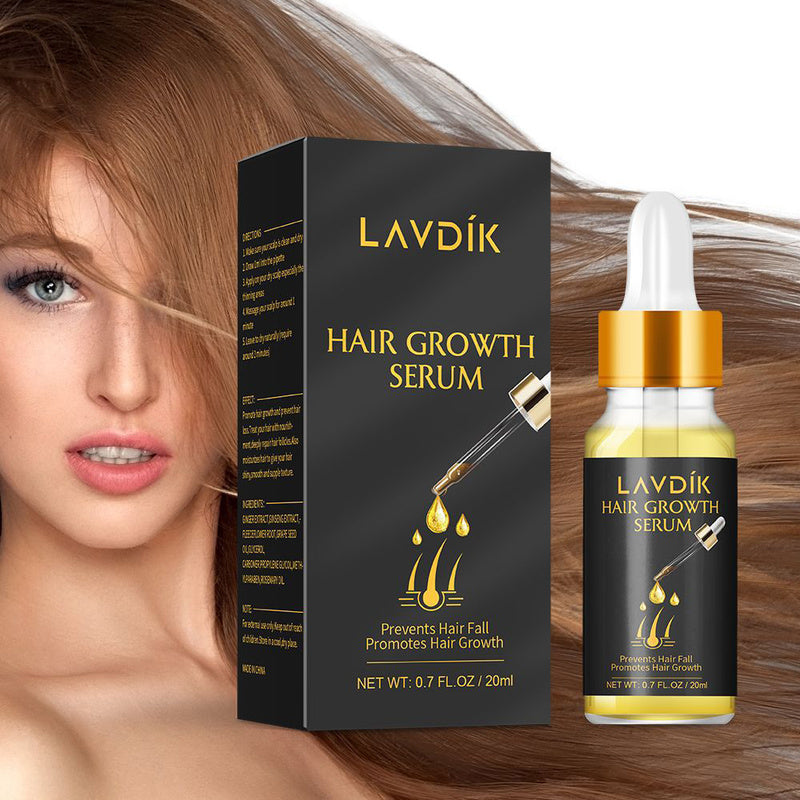 LAVDIK Ginger Fast Hair Growth Serum Essential Oil Anti Preventing Hair Lose Liquid Damaged Hair Repair Growing Women Men TSLM1