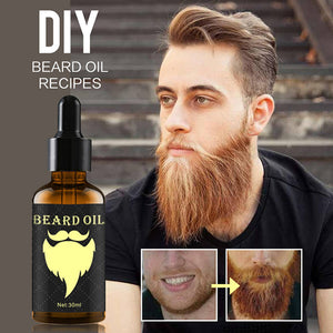 Beard Growth Oil 100% Natural Organic Beard Essential Oil for Men Beard Growth Hair Growth Essence Oil Moustache Grow Beard