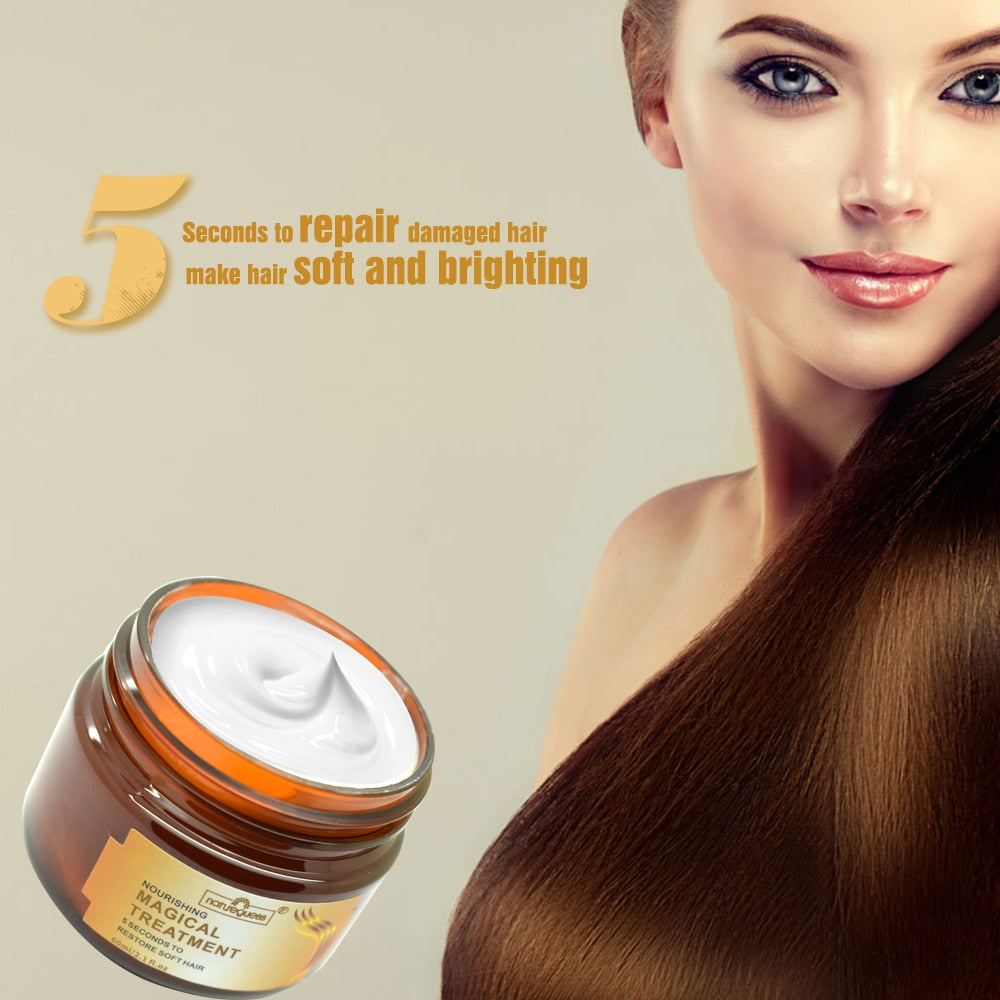 Magical Nourishing Hair Mask 5 seconds Repair damage restore soft hair 60ml Deep Repair Keratin & Scalp Treatment Hair Condition