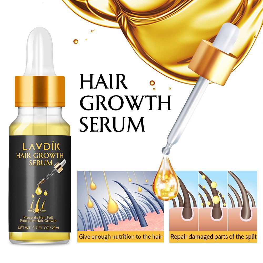 LAVDIK Ginger Fast Hair Growth Serum Essential Oil Anti Preventing Hair Lose Liquid Damaged Hair Repair Growing Women Men TSLM1